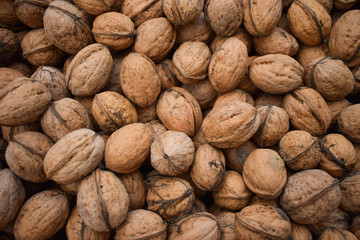 Organic walnuts. Background