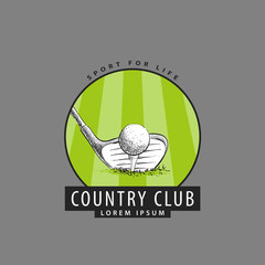 Logo for the golf club