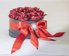 Gift box with roses