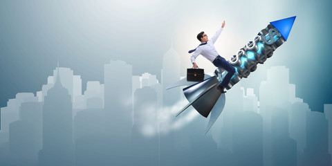 Businessman in start up business concept