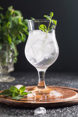 Misted glass of water 