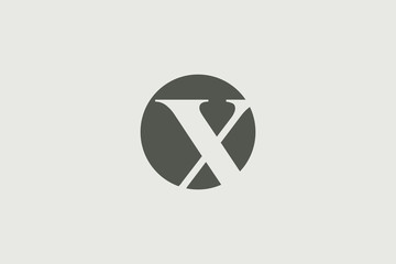 Luxurious Brand Letter X Logo