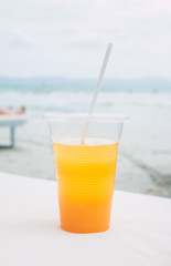 Orange juice in a glass