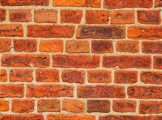 Backsteinwand bzw. Mauer, Hintergrund und Textur