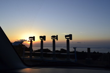 夕焼けの展望台