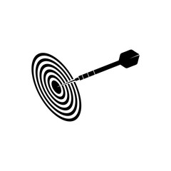 Dart with target vector icon