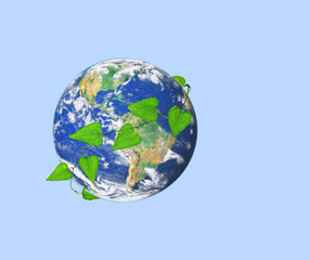 Green planet.Elements of this image furnished by NASA