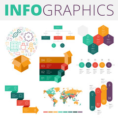 Infographics design elements for business