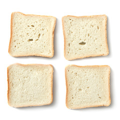 White slices of bread