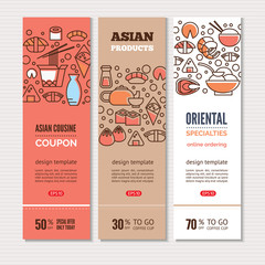 Sushi vertical banners