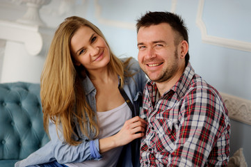 Portrait of beautiful young couple.