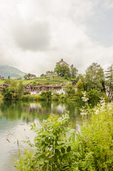 Werdenberg, Buchs, Altstadt, Stadt, See, Schloss, Altstadth&auml;user, Spazierweg, Uferweg, Sommer, Sommerwanderung, Rheintal, Schweiz