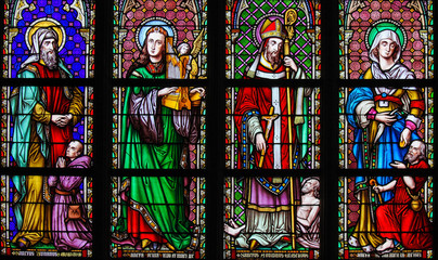 Stained Glass - Catholic Saints