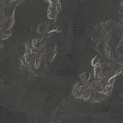 Vector abstract earth relief map. Generated conceptual elevation map.