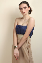 Fototapeta premium girl in beautiful dress
