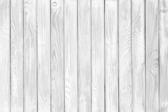 Background of weathered painted white wooden plank. Seamless