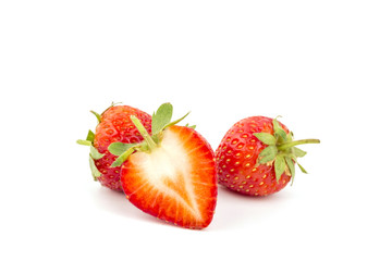 Fresh strawberries close-up.