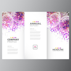 Naklejka premium Annual business report template