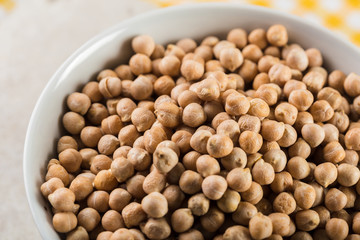soybean on wooden table
