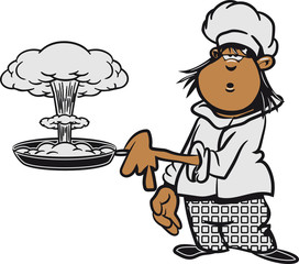 kochen koch witzig atompilz