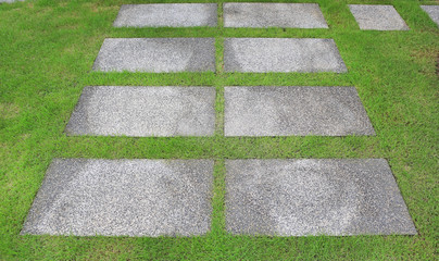 Stone pathway in the park