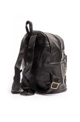 women's leather backpack isolated