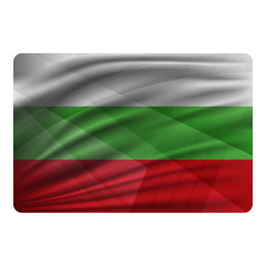 National flag of Bulgaria in modern design style.