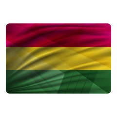 National flag of Bolivia in modern design style.