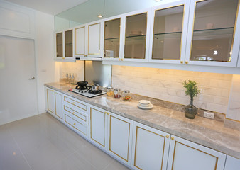 interior view of modern kitchen