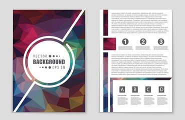 Abstract vector layout background set. For art template design, list, page, mockup brochure theme style, banner, idea, cover, booklet, print, flyer, book, blank, card, ad, sign, sheet,, a4.