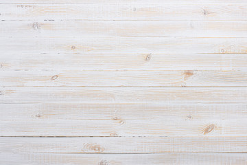 Fototapeta premium White texture of vintage wooden table background top view