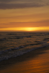 Fototapeta na wymiar Sunrise at the beach in Hoi An