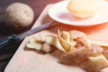 Fototapeta na wymiar Group of potatoes