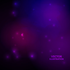 Space background. Nebula and shining stars. Vector illustration