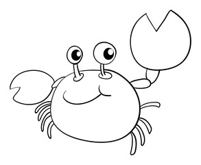 Doodle animal for crab