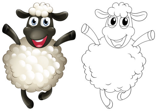 Doodles drafting animal for sheep