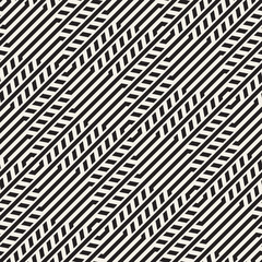 Vector Seamless Pattern. Repeating Lattice Abstract Background. Linear Grid From Striped Hexagonal Elements.