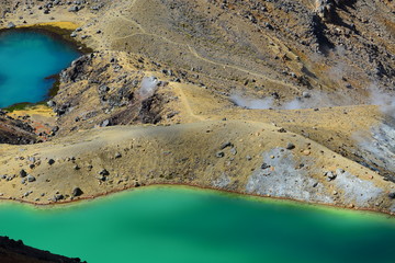Volcanic Lakes in New Zealand