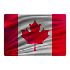 National flag of Canada in modern design style.