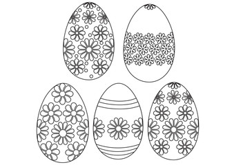 Easter Eggs Stroke Picture