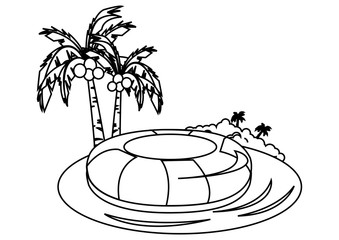 Beach Holiday Water Entertainment Stroke Picture