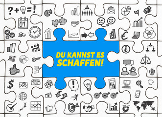 Du kannst es schaffen! / Puzzle mit Symbole