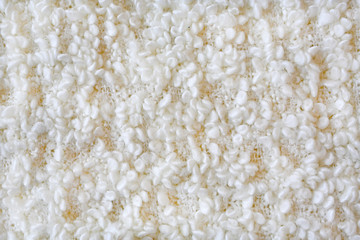White fur doormat background pattern design