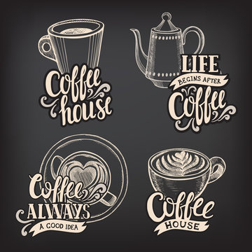 Coffee poster for restaurant and cafe.