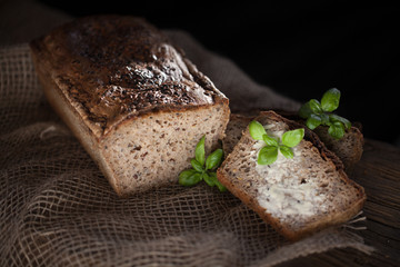 Fototapeta na wymiar Real home made sourdough bread