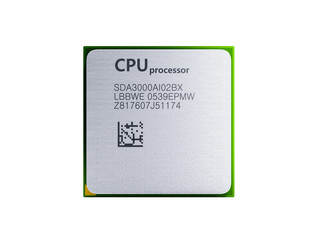 Central Computer Processors CPU High resolution 3d render no shadow