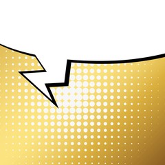 Abstract creative concept vector comic pop art style blank, layout template with clouds beams and isolated dots background. For sale banner, empty speech bubble set, illustration halftone book design.