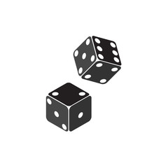 Vector dices icon