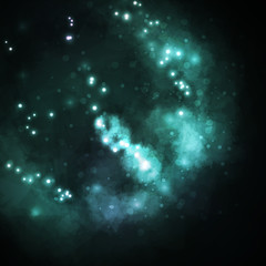 Fototapeta premium Starry background, rich star forming nebula