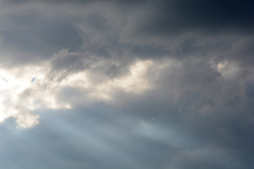 Fototapeta premium Background of dark clouds before a thunder-storm